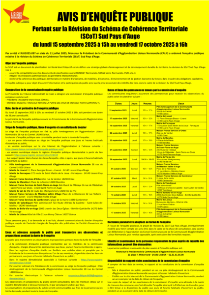 avis enquete publique SCOT